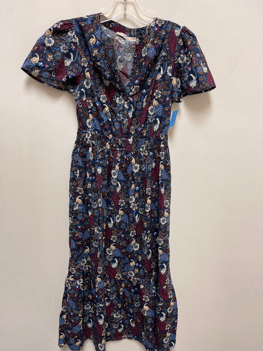 Dress Casual Maxi By Loft In Navy, Size: S