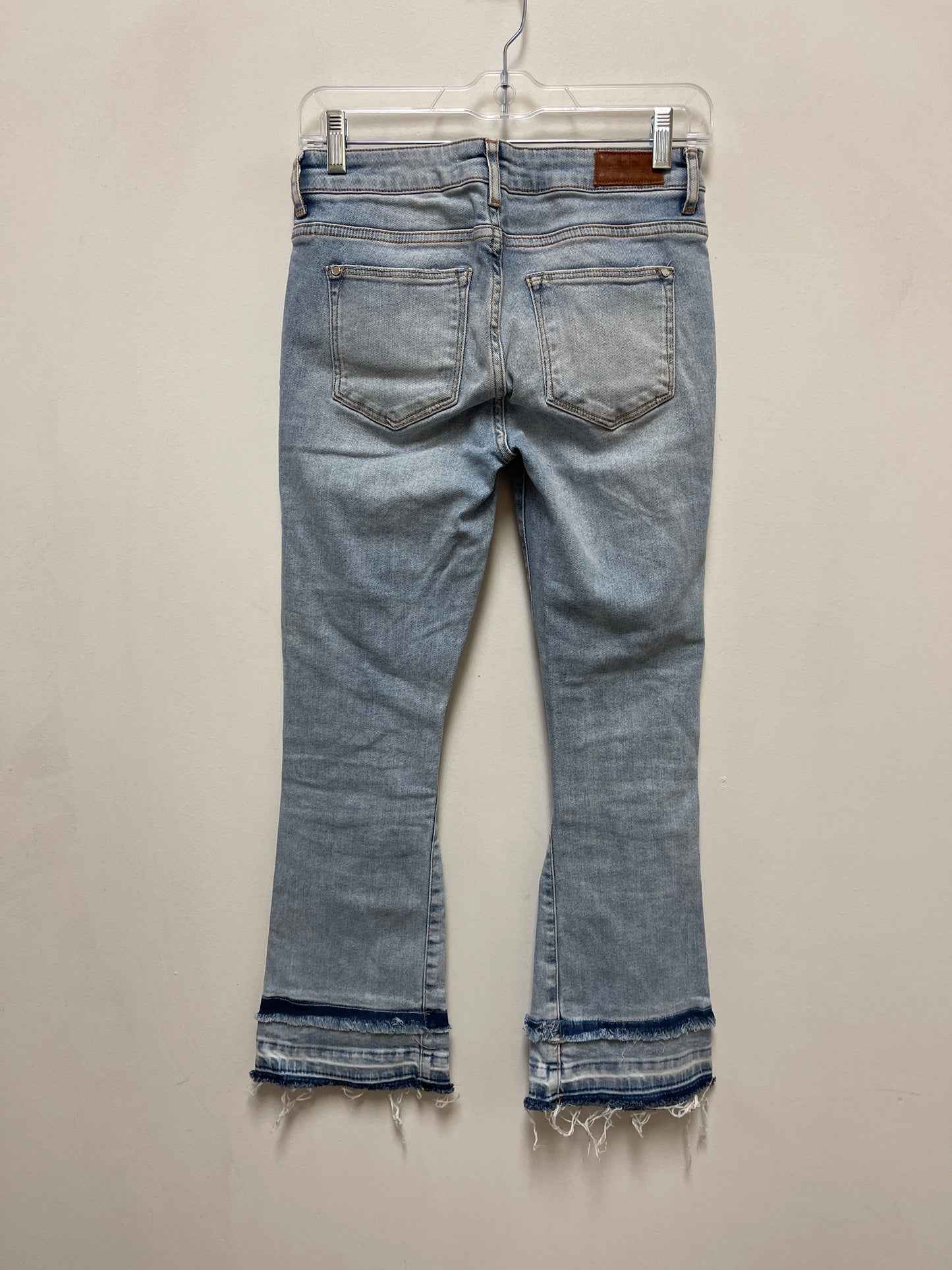 Jeans Flared By Zara In Blue Denim, Size: 4