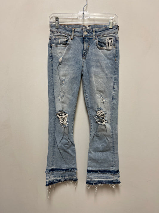 Jeans Flared By Zara In Blue Denim, Size: 4