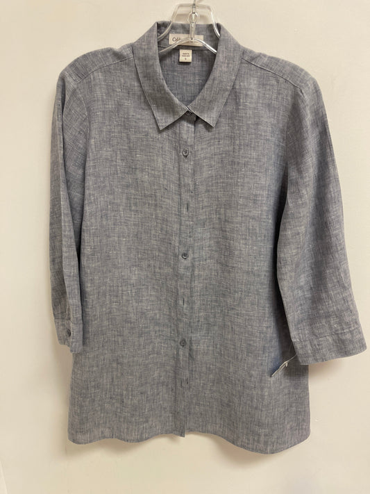 Tunic Long Sleeve By Coldwater Creek In Blue, Size: S