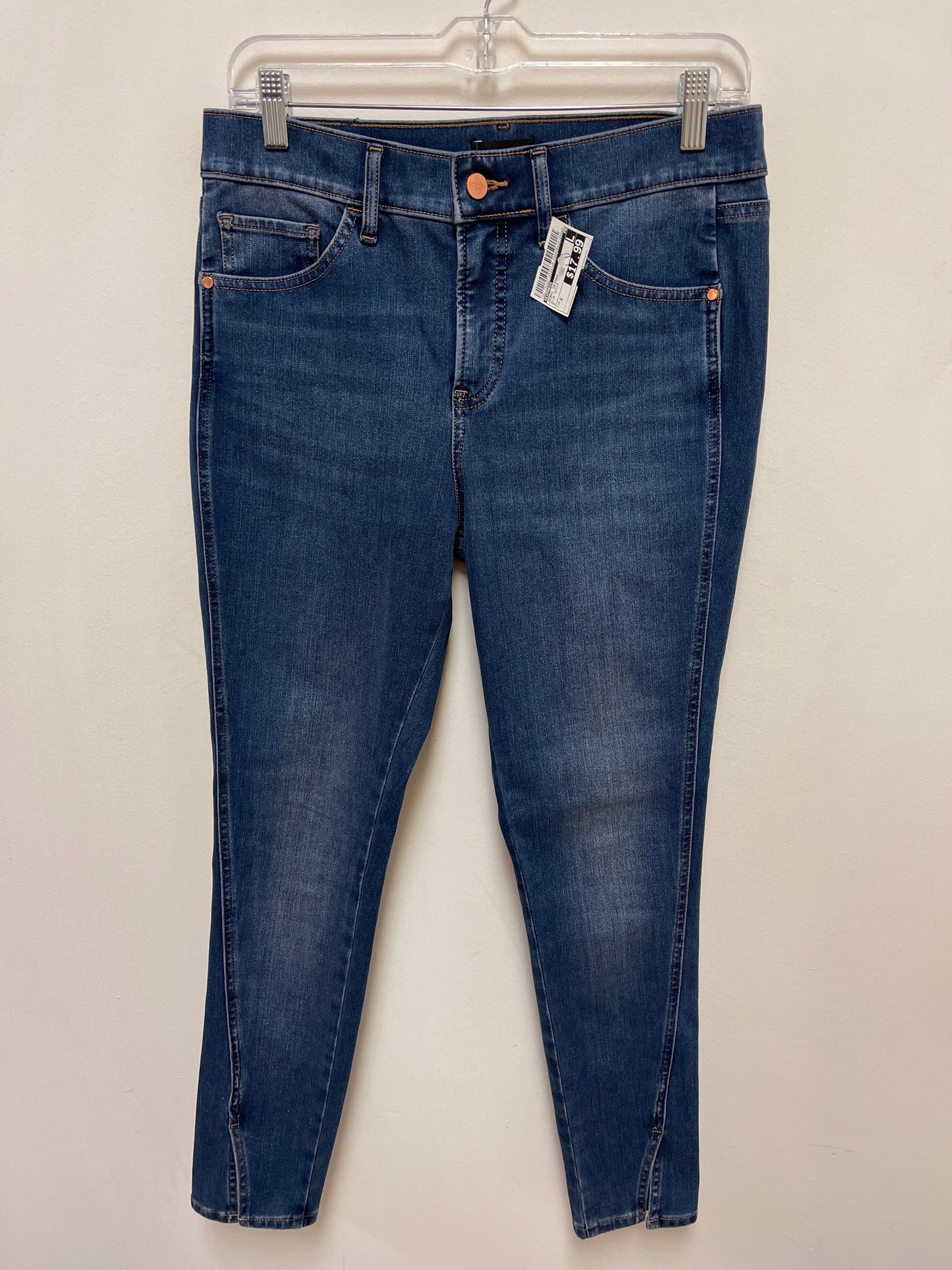 Jeans Skinny By Express In Blue Denim, Size: 8