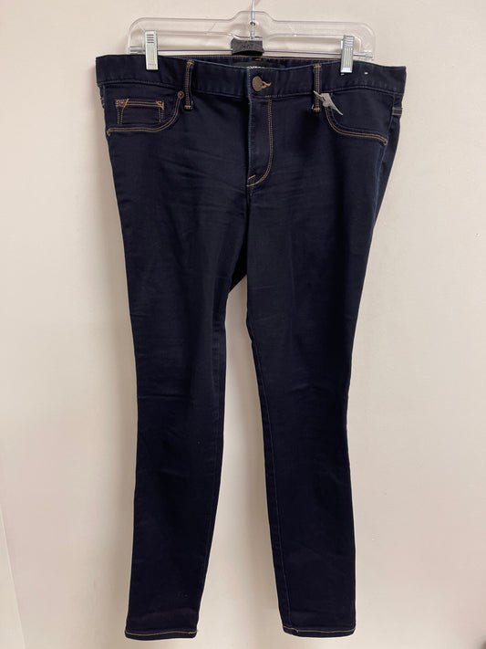 Jeans Skinny By Express In Blue Denim, Size: 12