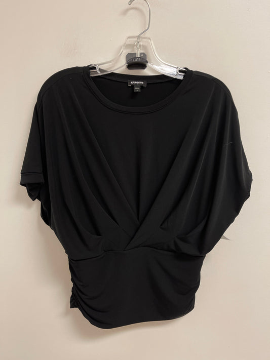 Top Short Sleeve By Express In Black, Size: M