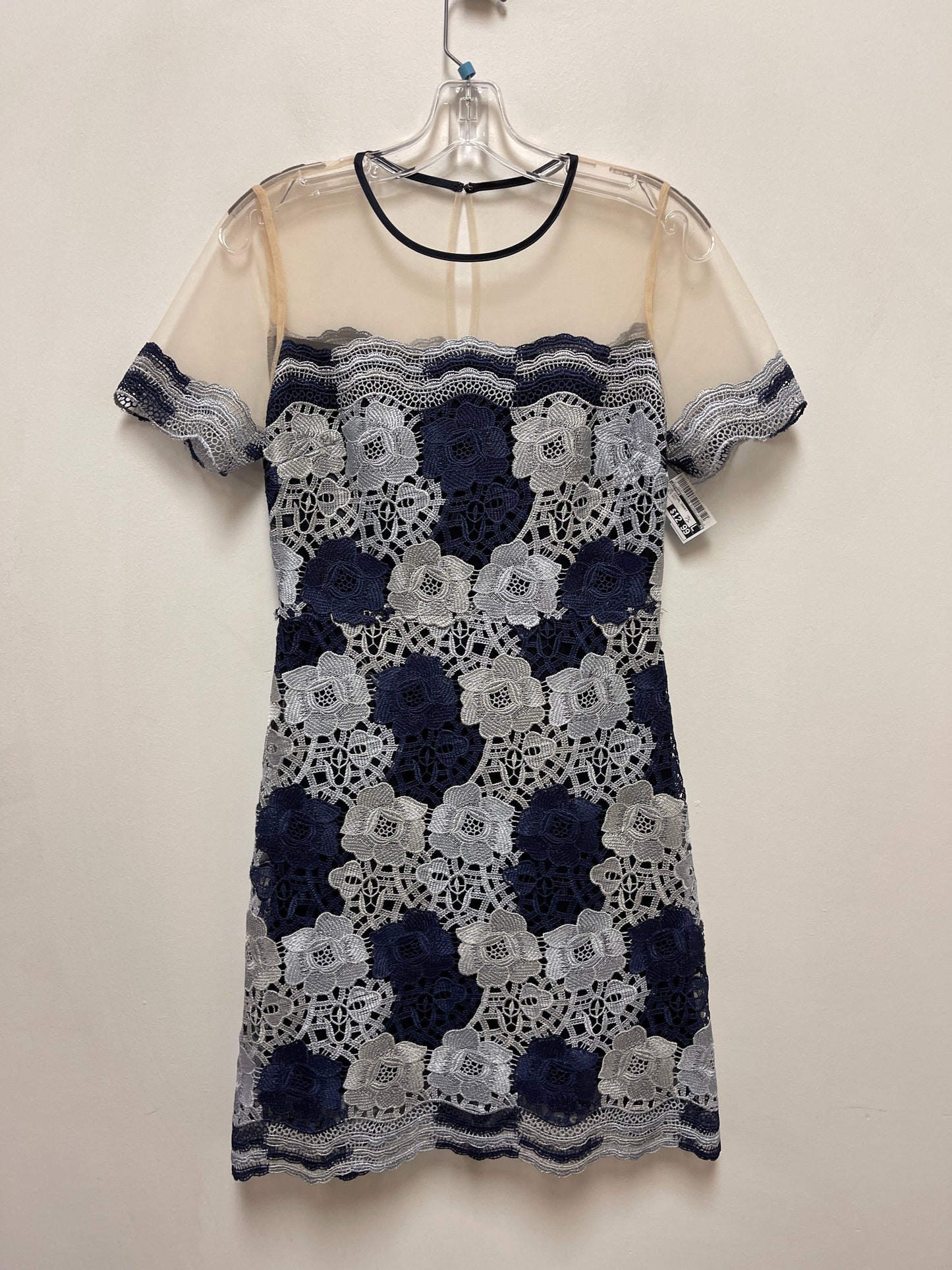 Dress Casual Short By T Tahari In Blue & Grey, Size: Xs