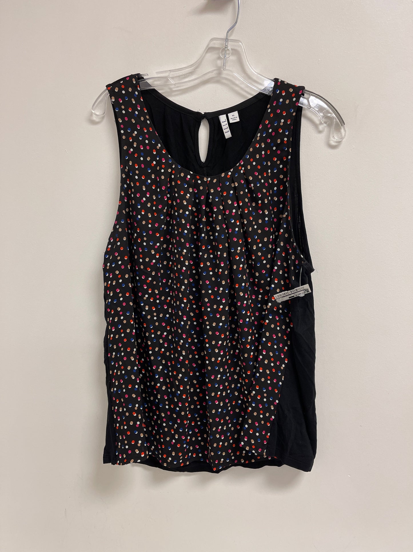 Top Sleeveless By Elle In Polkadot Pattern, Size: Xl