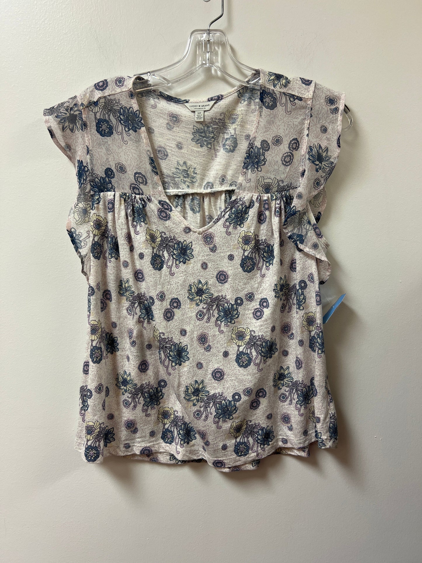 Top Short Sleeve By Lucky Brand In Purple, Size: S