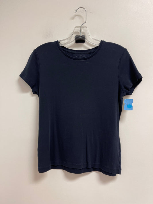 Top Short Sleeve By Talbots In Navy, Size: S