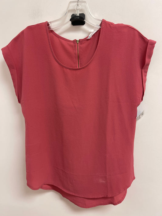 Top Short Sleeve By Pink Rose In Pink, Size: S