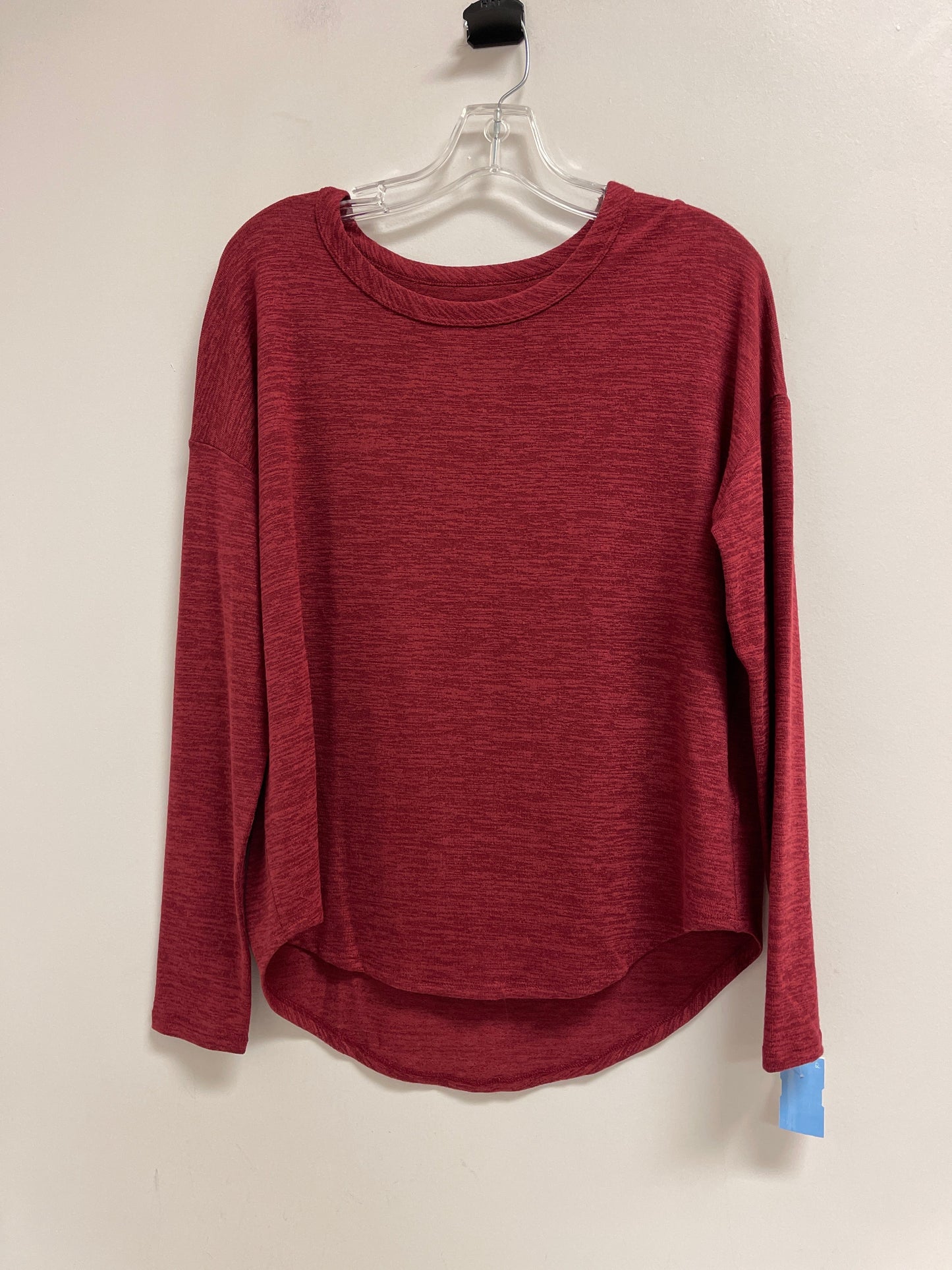 Top Long Sleeve By Time And Tru In Red, Size: S