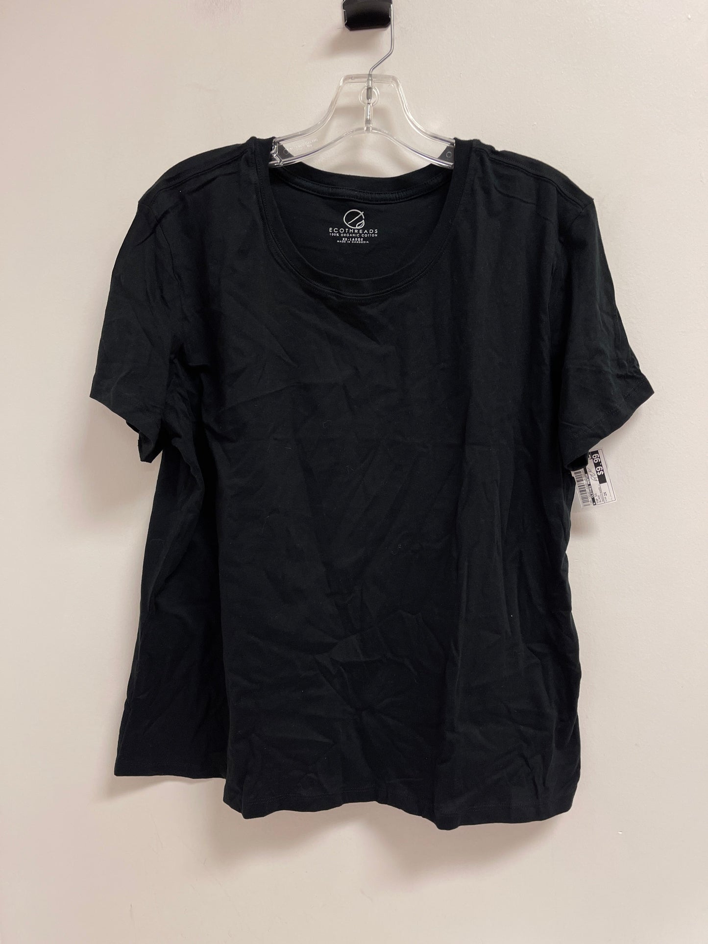 Top Short Sleeve By Clothes Mentor In Black, Size: 2x