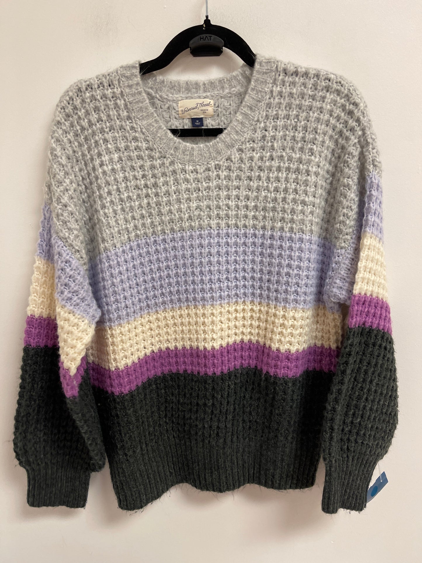 Sweater By Universal Thread In Grey & Purple, Size: M