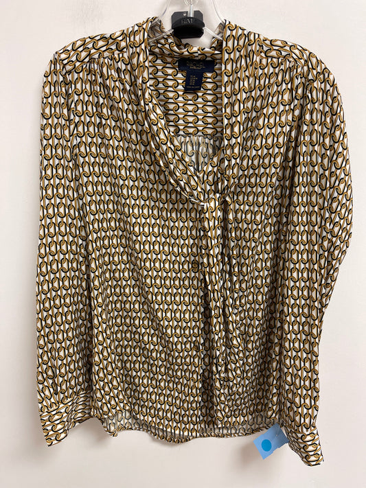 Top Long Sleeve By Rachel Roy In Black & Yellow, Size: M