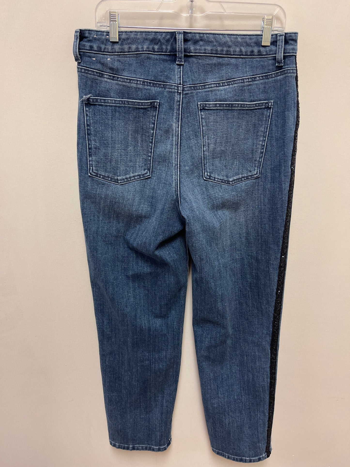 Jeans Straight By Talbots In Blue Denim, Size: 10