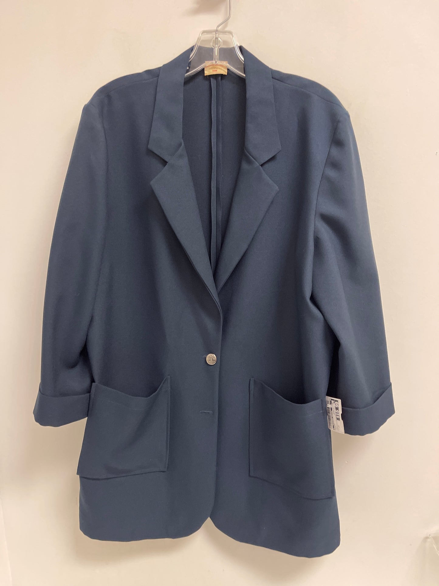 Blazer By Clothes Mentor In Navy, Size: 2x