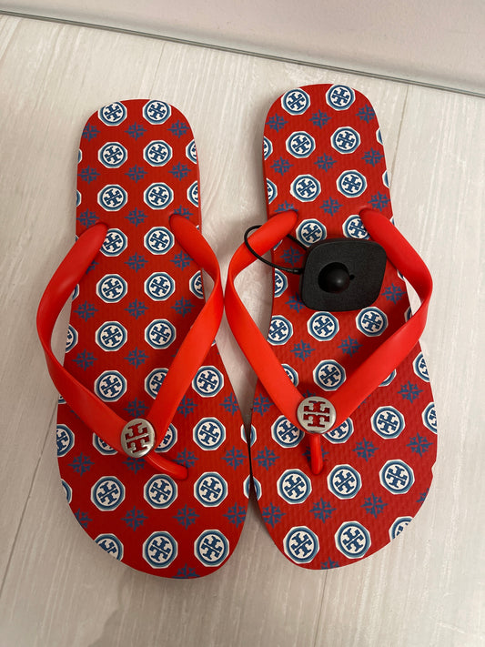 Sandals Designer By Tory Burch In Red, Size: 9.5