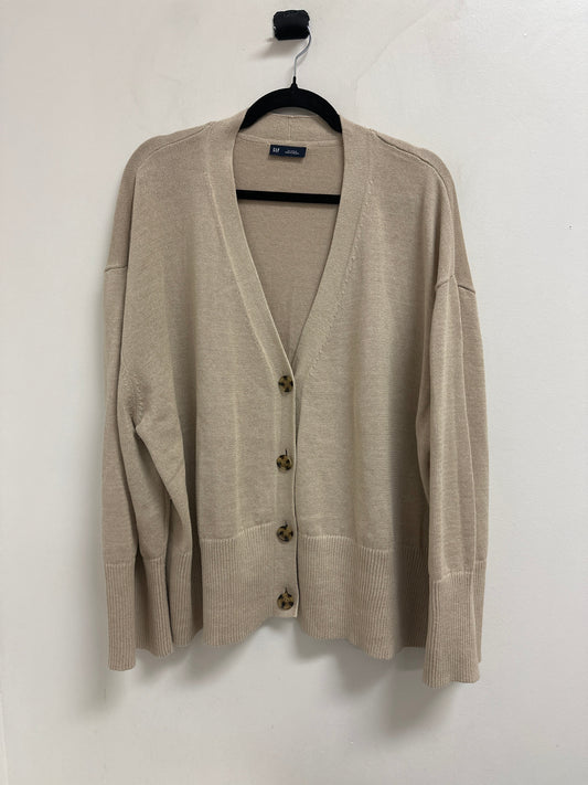 Sweater Cardigan By Gap In Cream, Size: Xl