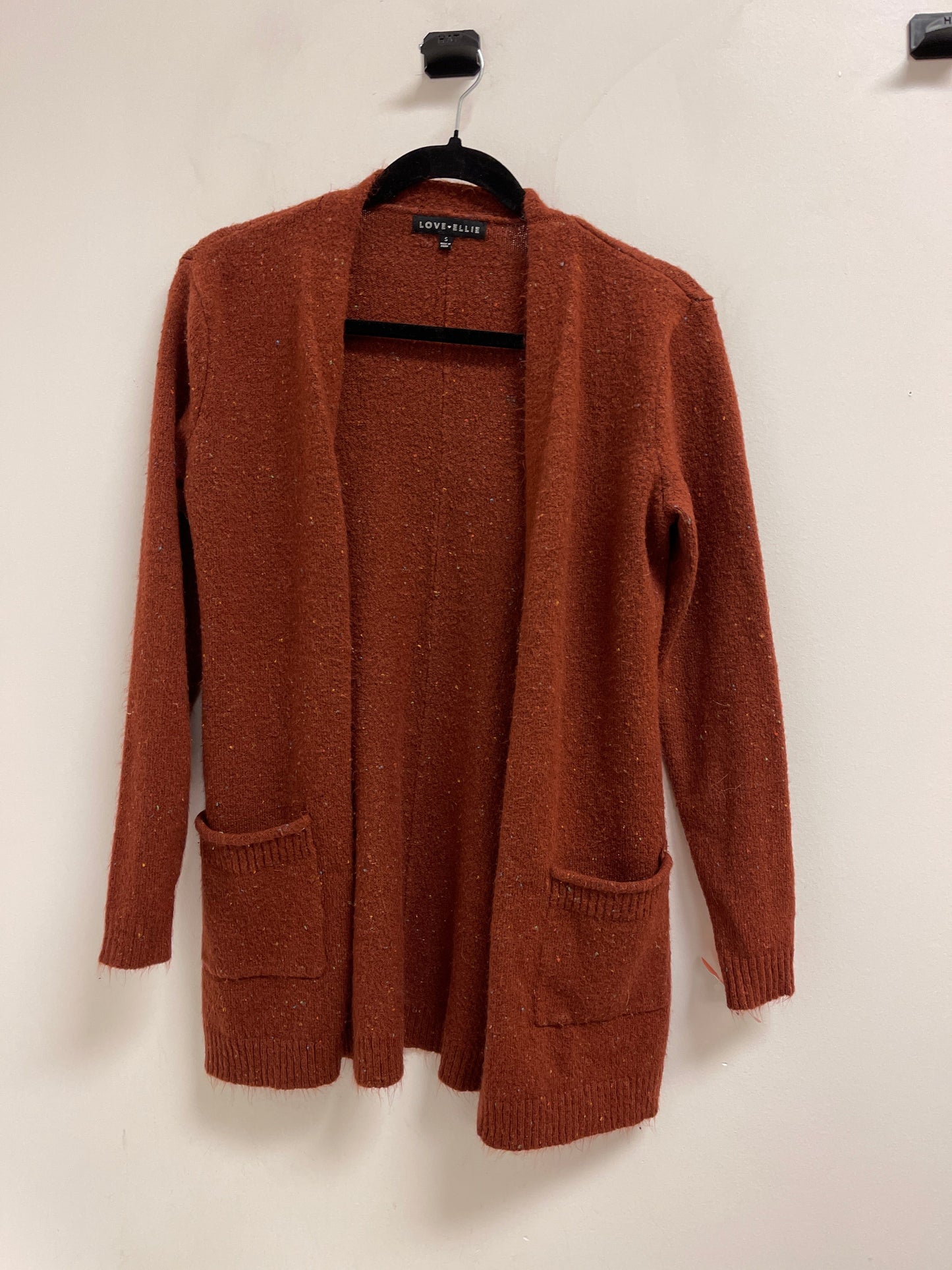 Sweater Cardigan By Clothes Mentor In Brown, Size: S