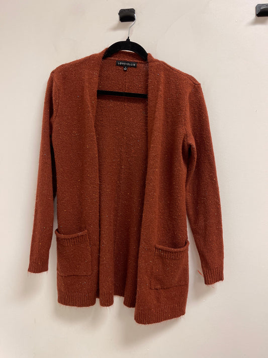 Sweater Cardigan By Clothes Mentor In Brown, Size: S