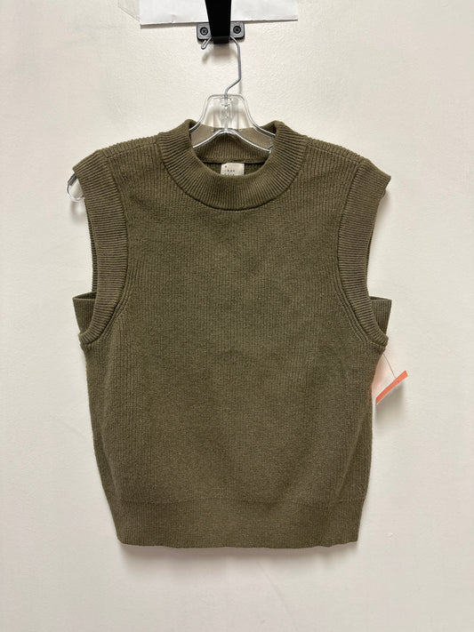 Sweater Short Sleeve By A New Day In Green, Size: M