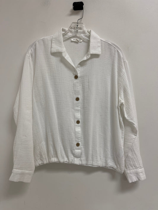 Top Long Sleeve By Beachlunchlounge In White, Size: S