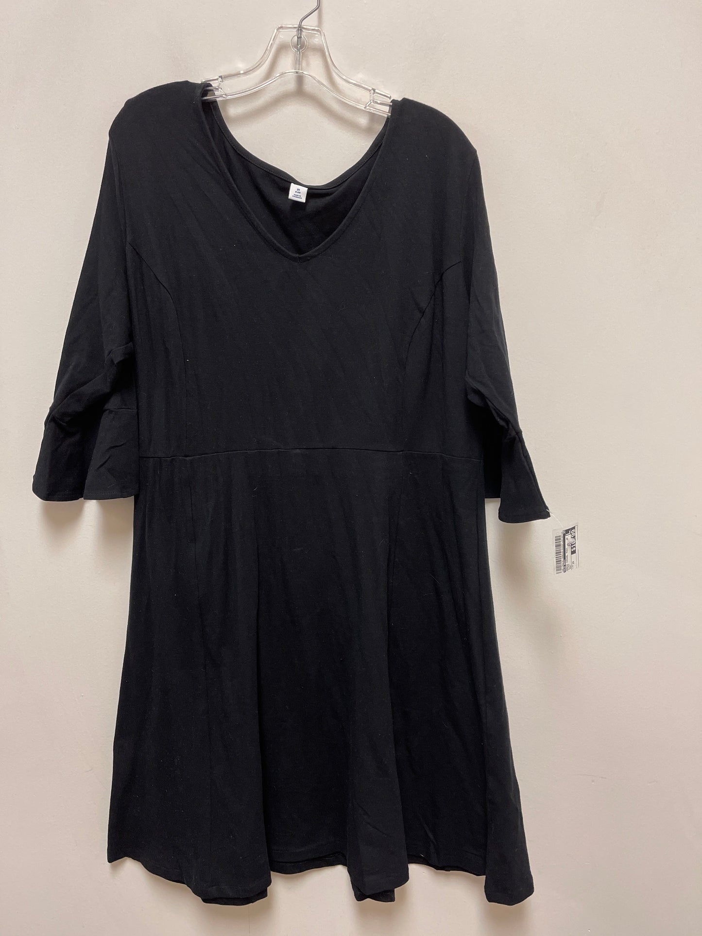 Dress Casual Midi By Old Navy In Black, Size: 2x