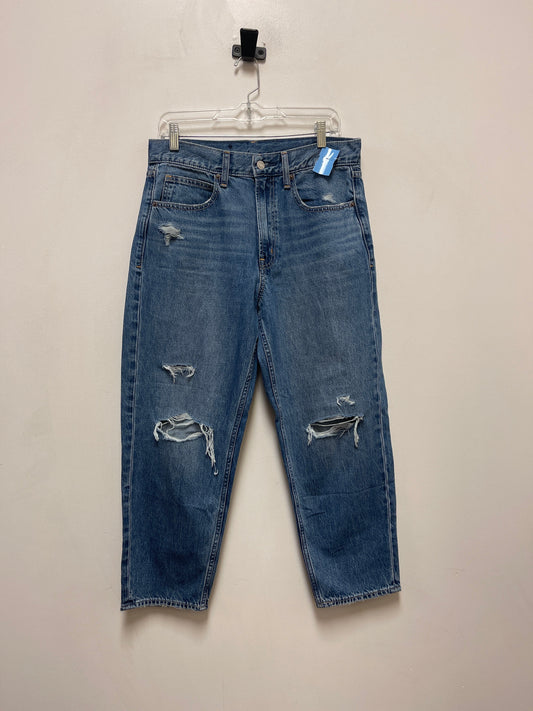 Jeans Straight By Gap In Blue Denim, Size: 8