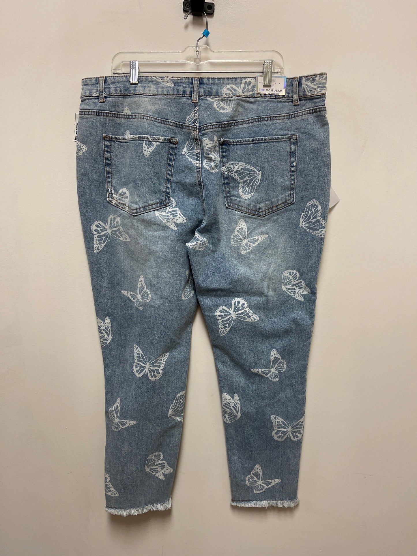 Jeans Straight By Clothes Mentor In Blue Denim, Size: 18