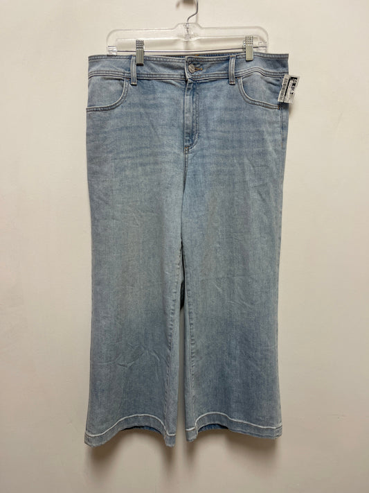 Jeans Straight By Chicos In Blue Denim, Size: 14