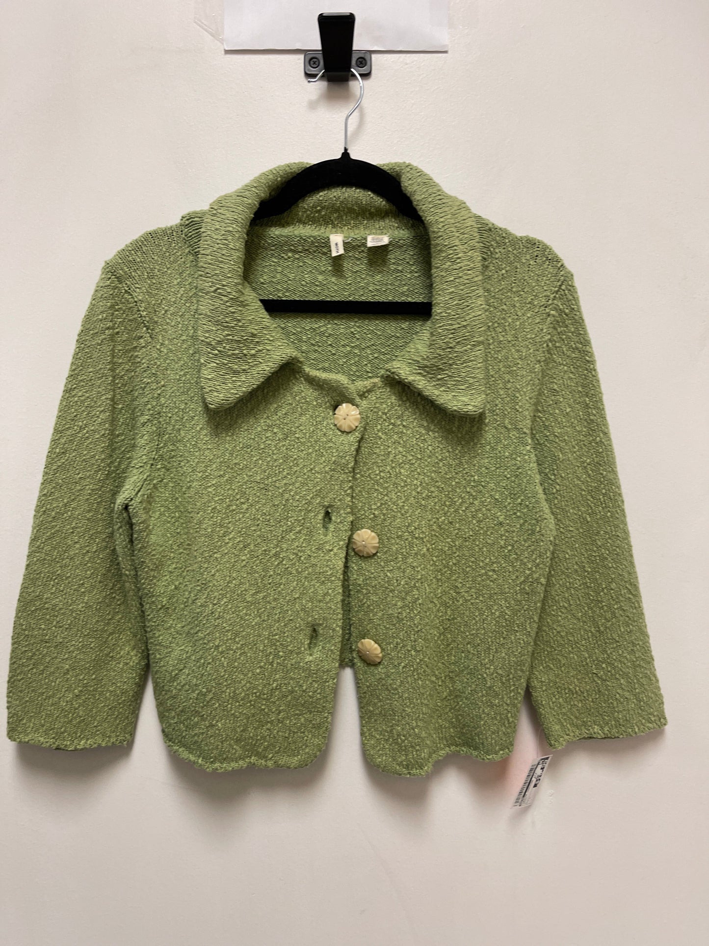 Sweater Cardigan By Moth In Green, Size: L