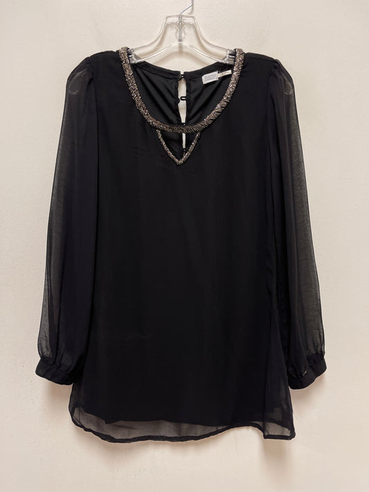 Black Top Long Sleeve Charming Charlie, Size S