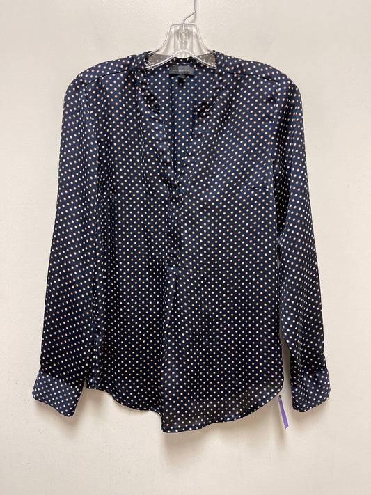 Navy Blouse Long Sleeve Limited, Size Xs
