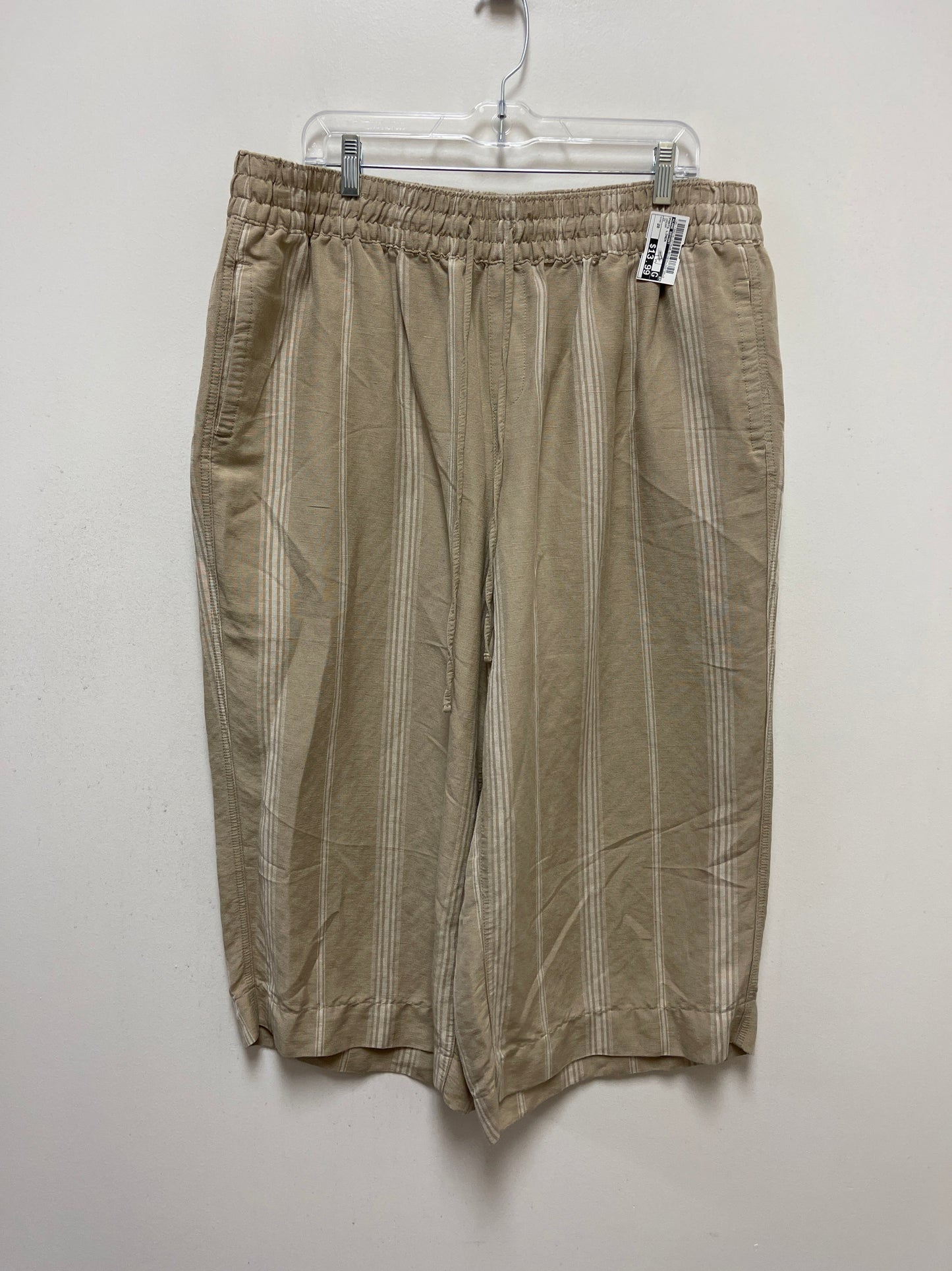 Cream Pants Linen Lane Bryant, Size 20