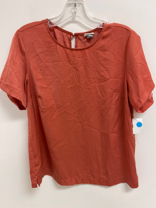 Top Short Sleeve By A New Day In Orange, Size: M