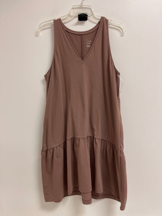 Dress Casual Midi By A New Day In Brown, Size: M