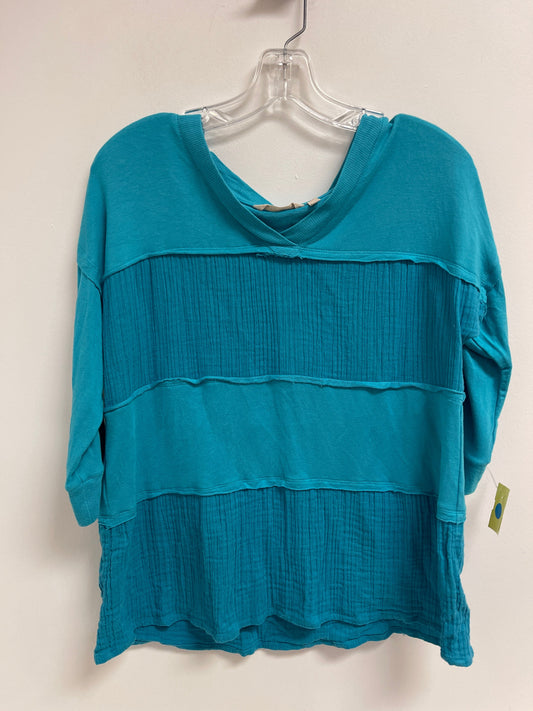 Top Long Sleeve By Soft Surroundings In Blue, Size: Mp