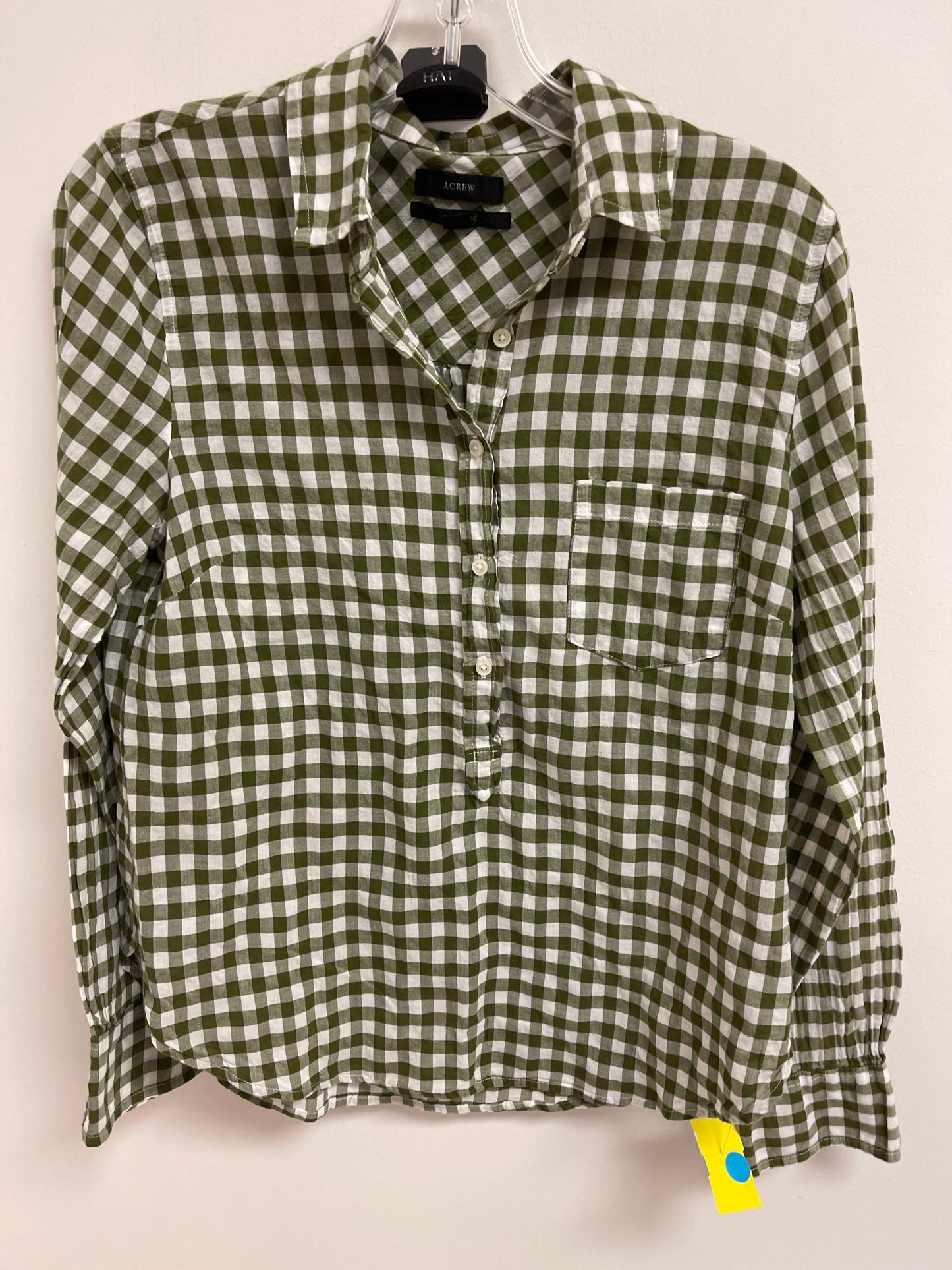 Top Long Sleeve By J. Crew In Green, Size: S