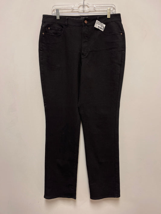 Jeans Straight By Coldwater Creek In Black, Size: 12