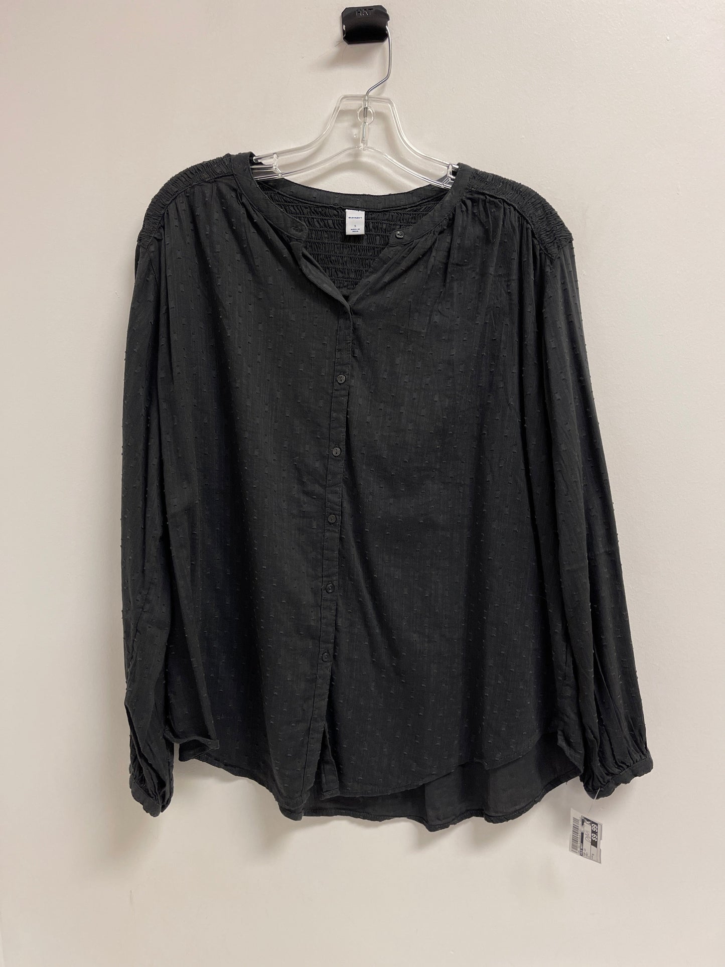 Top Long Sleeve By Old Navy In Grey, Size: S