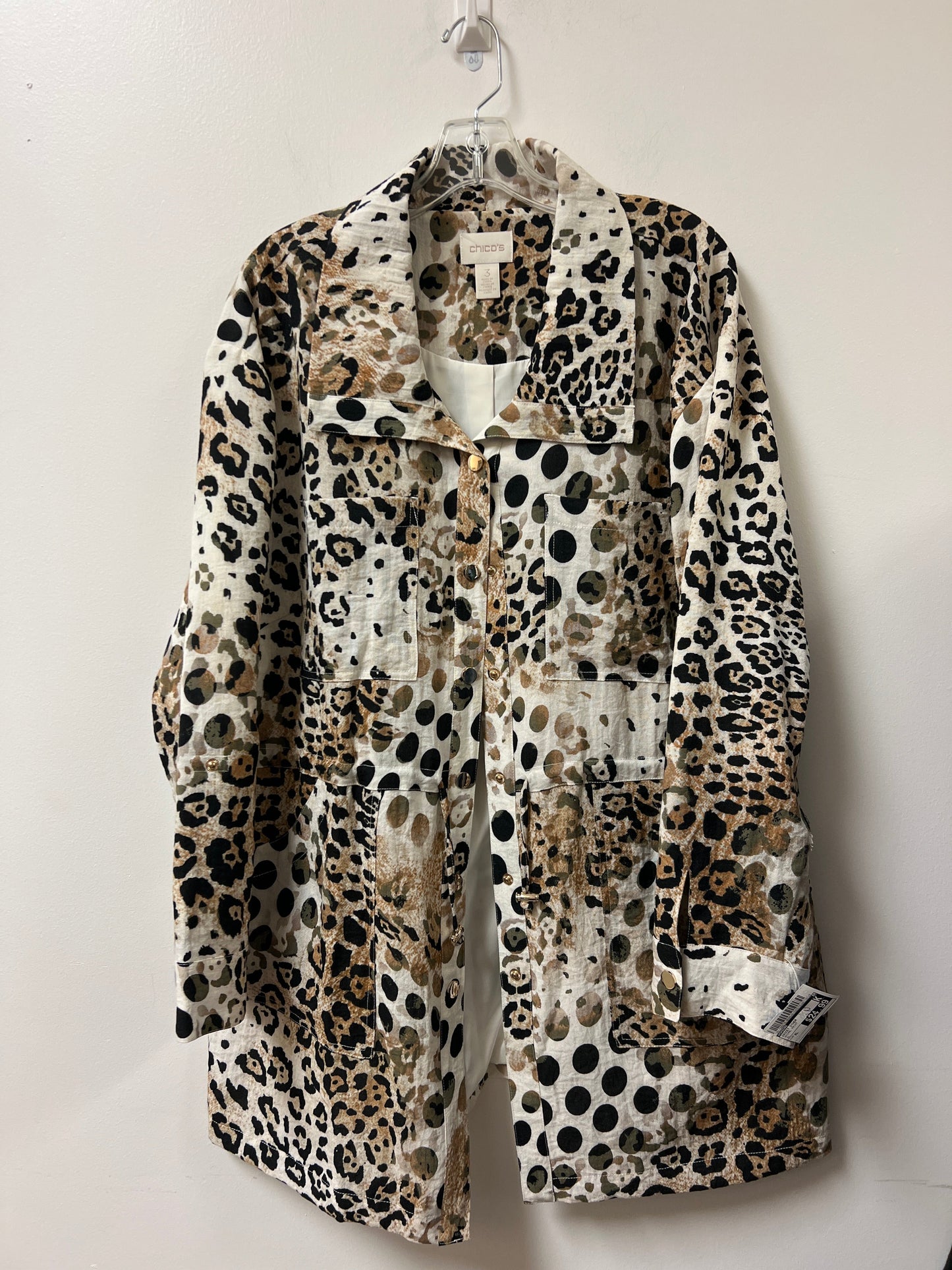 Jacket Other By Chicos In Animal Print, Size: Xl