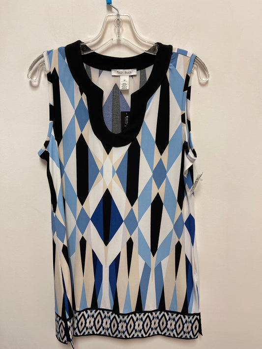 Dress Casual Midi By White House Black Market In Blue & White, Size: M