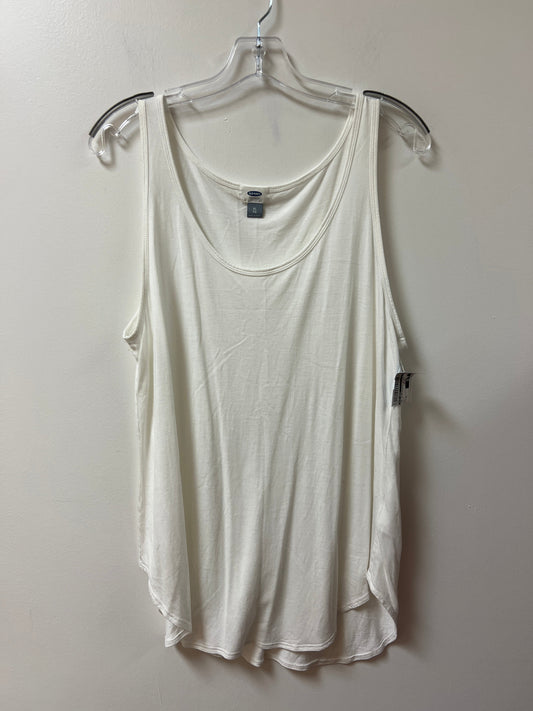 Top Sleeveless By Old Navy In White, Size: Xl