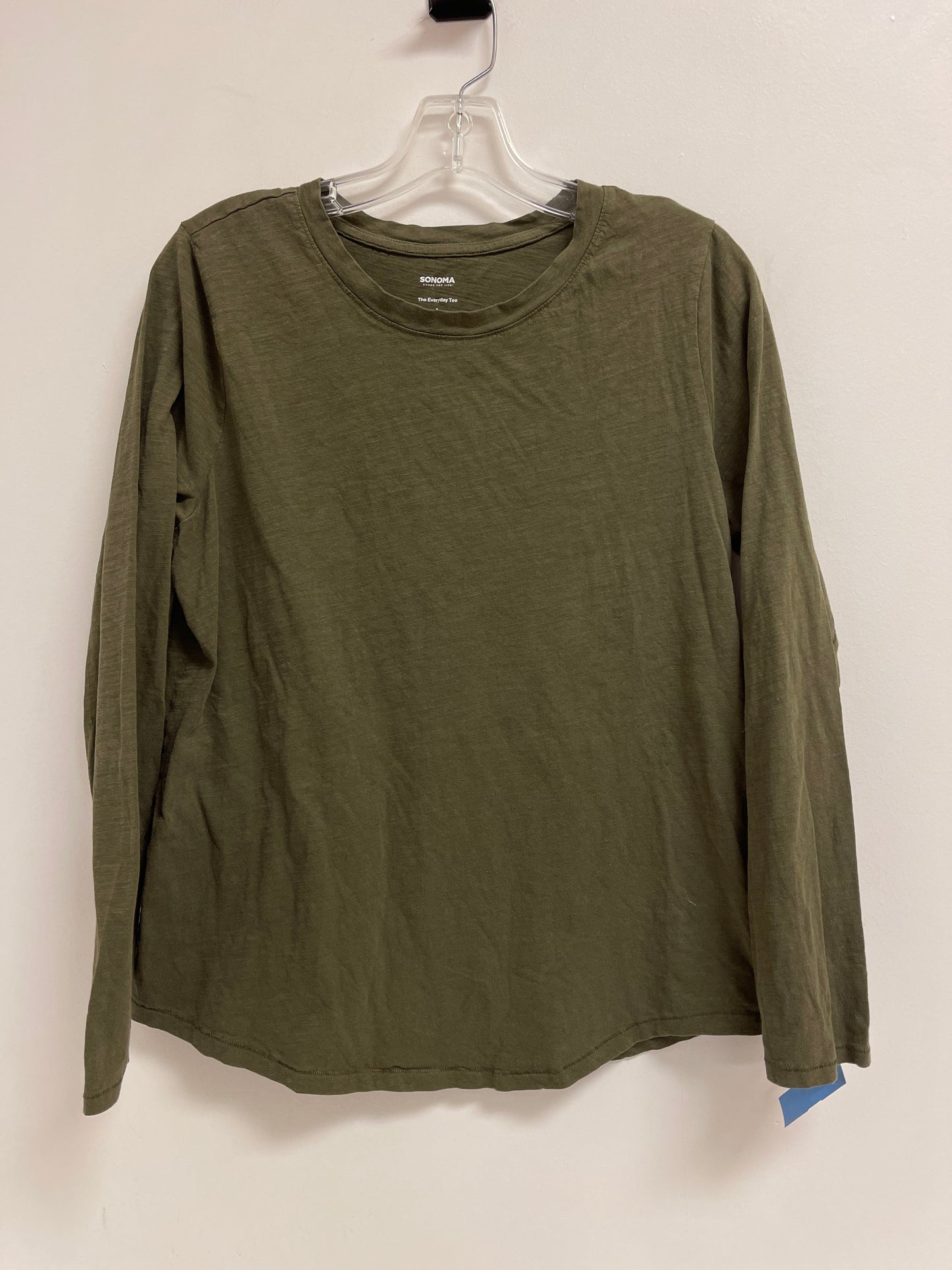 Top Long Sleeve By Sonoma In Green, Size: L