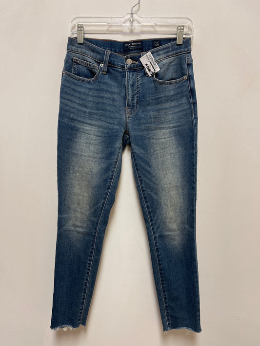 Jeans Skinny By Lucky Brand In Blue Denim, Size: 2