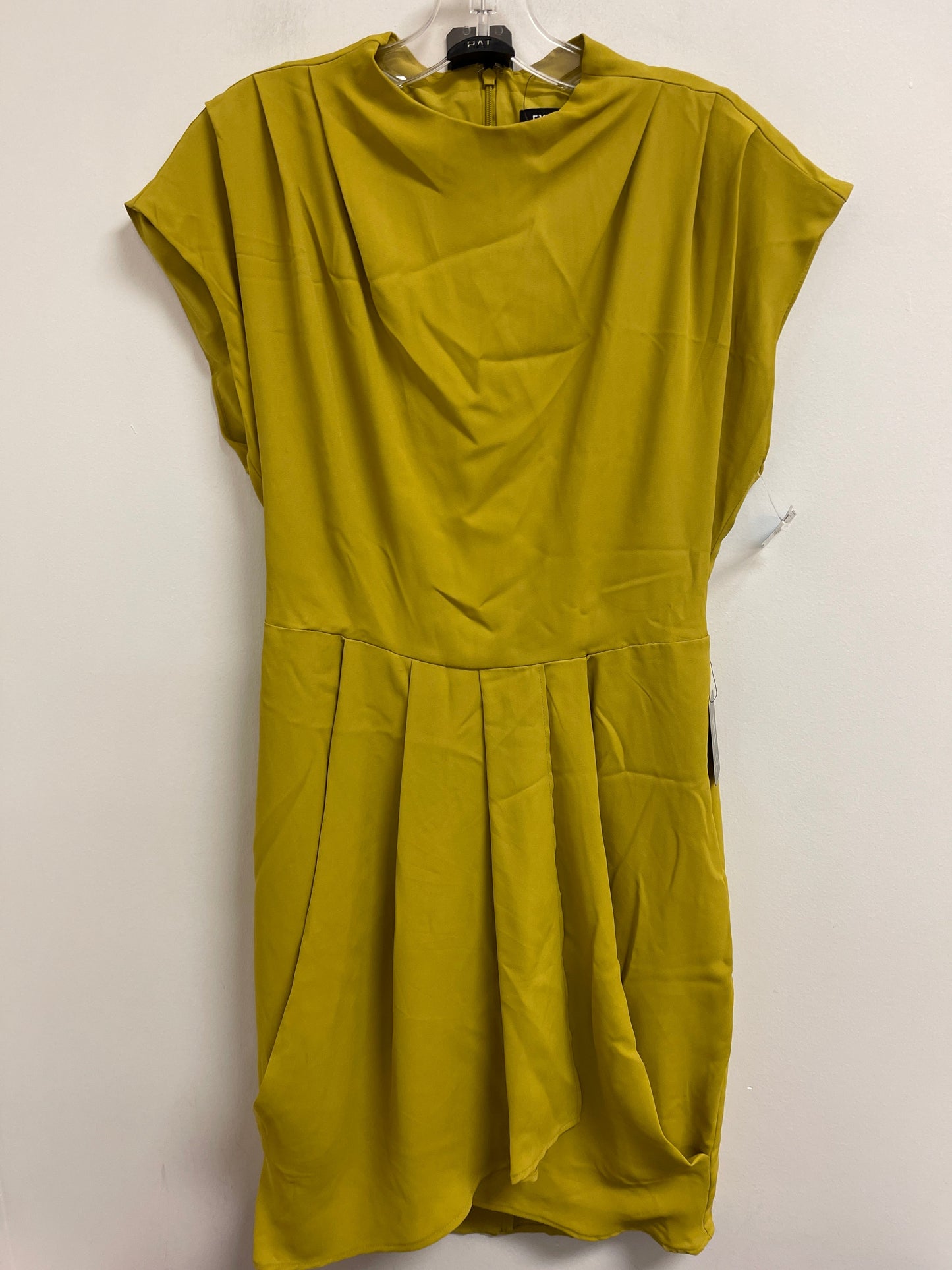 Dress Casual Midi By Express In Yellow, Size: M