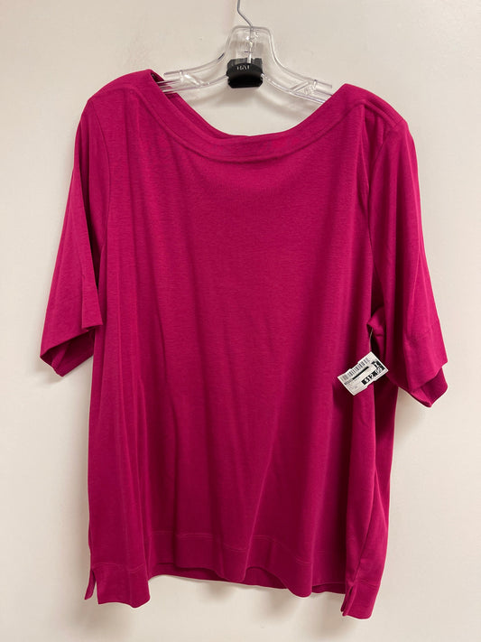 Top Long Sleeve Basic By Chicos In Pink, Size: 2x