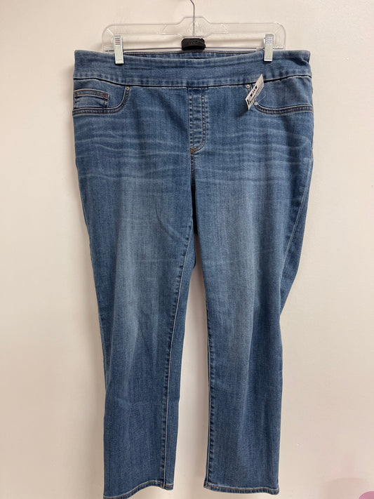 Jeans Jeggings By Chicos In Blue Denim, Size: 12