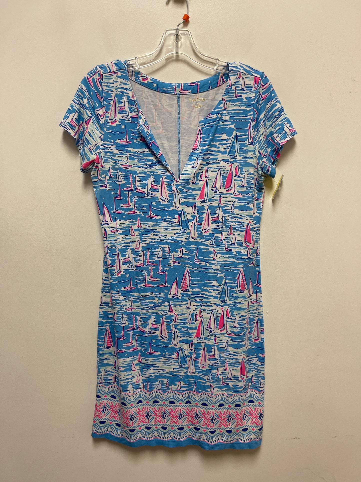 Dress Designer By Lilly Pulitzer In Blue & Pink, Size: M