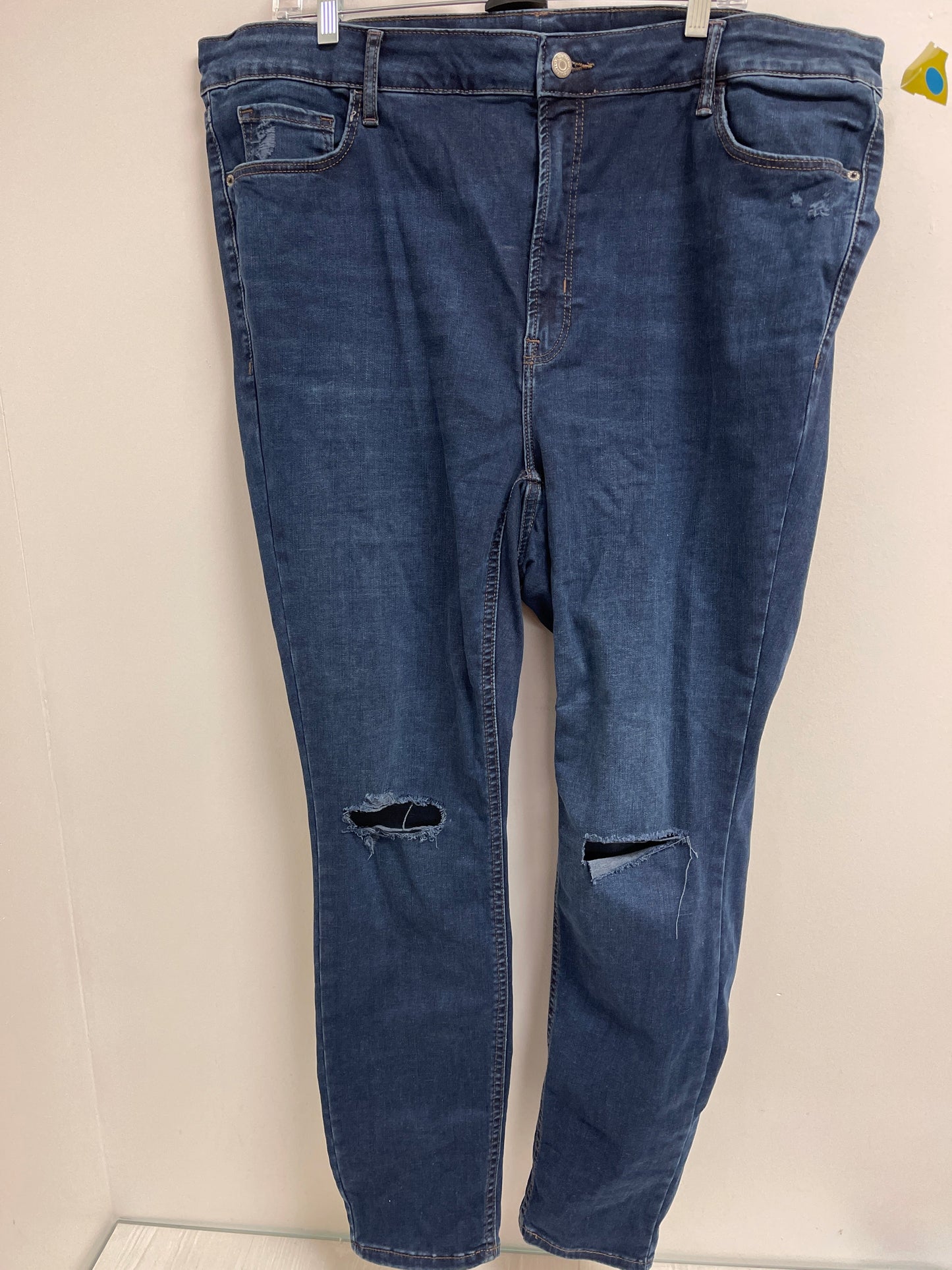 Jeans Skinny By Old Navy In Blue Denim, Size: 20