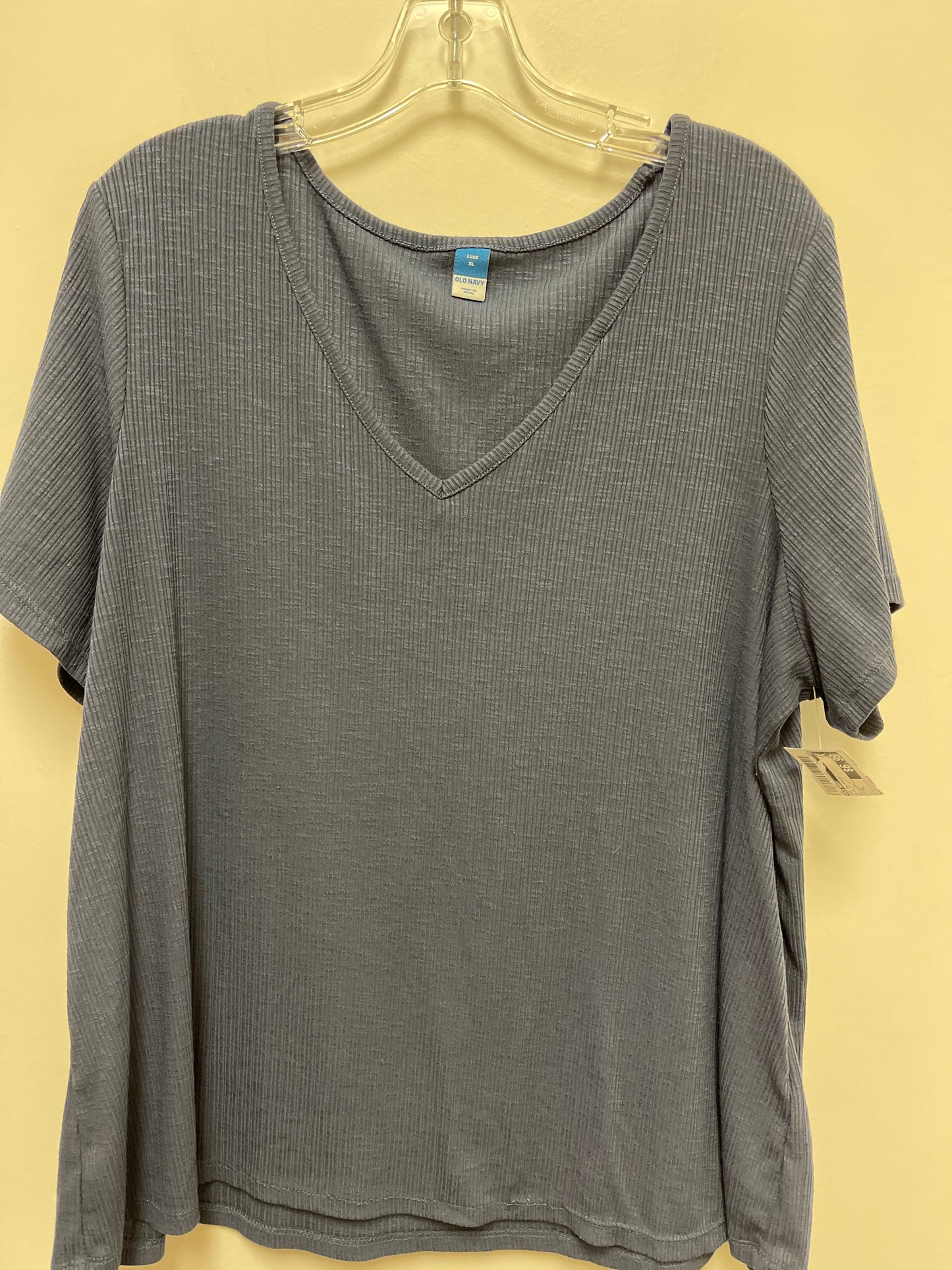 Top Short Sleeve Basic By Old Navy In Blue, Size: Xl