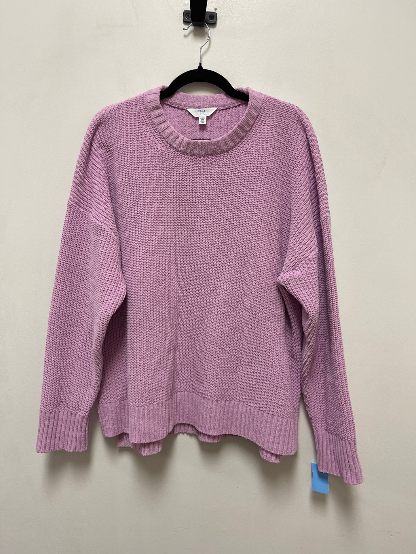 Sweater By Time And Tru In Purple, Size: 3x